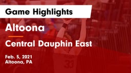 Altoona  vs Central Dauphin East  Game Highlights - Feb. 5, 2021