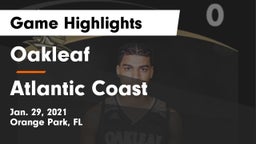 Oakleaf  vs Atlantic Coast   Game Highlights - Jan. 29, 2021
