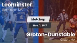 Matchup: Leominster High vs. Groton-Dunstable  2017