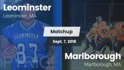 Matchup: Leominster High vs. Marlborough  2018