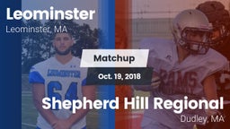 Matchup: Leominster High vs. Shepherd Hill Regional  2018