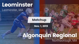 Matchup: Leominster High vs. Algonquin Regional  2019