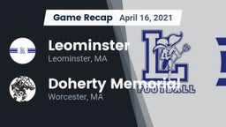 Recap: Leominster  vs. Doherty Memorial  2021