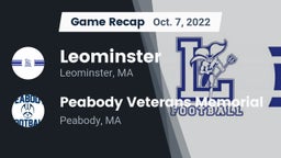 Recap: Leominster  vs. Peabody Veterans Memorial  2022