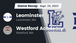 Recap: Leominster  vs. Westford Academy  2023