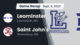 Recap: Leominster  vs. Saint John's  2023