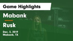 Mabank  vs Rusk  Game Highlights - Dec. 3, 2019