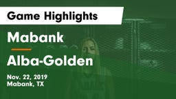 Mabank  vs Alba-Golden  Game Highlights - Nov. 22, 2019