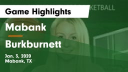 Mabank  vs Burkburnett  Game Highlights - Jan. 3, 2020