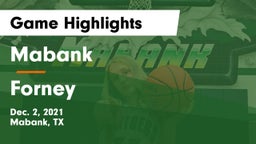 Mabank  vs Forney  Game Highlights - Dec. 2, 2021