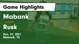 Mabank  vs Rusk  Game Highlights - Dec. 21, 2021