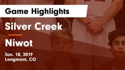 Silver Creek  vs Niwot  Game Highlights - Jan. 18, 2019