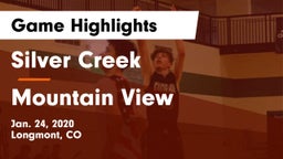 Silver Creek  vs Mountain View  Game Highlights - Jan. 24, 2020