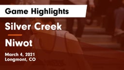 Silver Creek  vs Niwot  Game Highlights - March 4, 2021