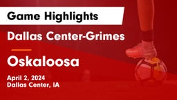 Dallas Center-Grimes  vs Oskaloosa  Game Highlights - April 2, 2024