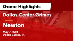 Dallas Center-Grimes  vs Newton   Game Highlights - May 7, 2024