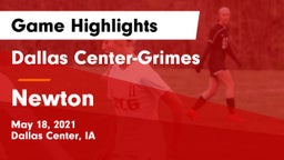Dallas Center-Grimes  vs Newton   Game Highlights - May 18, 2021