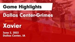 Dallas Center-Grimes  vs Xavier  Game Highlights - June 2, 2022