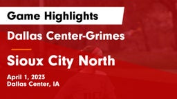 Dallas Center-Grimes  vs Sioux City North  Game Highlights - April 1, 2023