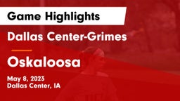 Dallas Center-Grimes  vs Oskaloosa  Game Highlights - May 8, 2023