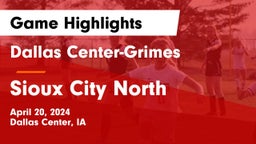Dallas Center-Grimes  vs Sioux City North  Game Highlights - April 20, 2024