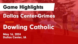 Dallas Center-Grimes  vs Dowling Catholic  Game Highlights - May 16, 2024