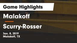 Malakoff  vs Scurry-Rosser  Game Highlights - Jan. 8, 2019