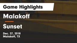 Malakoff  vs Sunset Game Highlights - Dec. 27, 2018