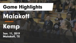 Malakoff  vs Kemp Game Highlights - Jan. 11, 2019