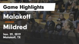 Malakoff  vs Mildred  Game Highlights - Jan. 29, 2019
