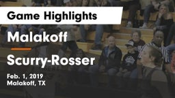 Malakoff  vs Scurry-Rosser  Game Highlights - Feb. 1, 2019
