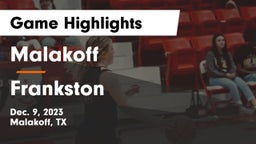 Malakoff  vs Frankston  Game Highlights - Dec. 9, 2023