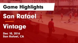San Rafael  vs Vintage  Game Highlights - Dec 10, 2016