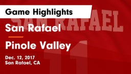 San Rafael  vs Pinole Valley Game Highlights - Dec. 12, 2017