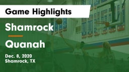 Shamrock  vs Quanah  Game Highlights - Dec. 8, 2020