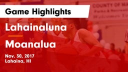 Lahainaluna  vs Moanalua  Game Highlights - Nov. 30, 2017