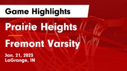 Prairie Heights  vs Fremont Varsity Game Highlights - Jan. 21, 2023