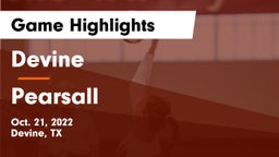 Devine  vs Pearsall  Game Highlights - Oct. 21, 2022