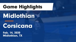 Midlothian  vs Corsicana  Game Highlights - Feb. 14, 2020