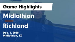 Midlothian  vs Richland  Game Highlights - Dec. 1, 2020
