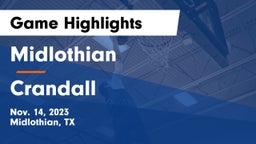 Midlothian  vs Crandall  Game Highlights - Nov. 14, 2023