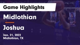 Midlothian  vs Joshua  Game Highlights - Jan. 21, 2022