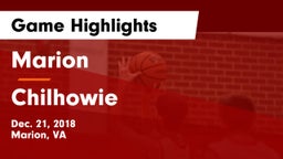 Marion  vs Chilhowie  Game Highlights - Dec. 21, 2018