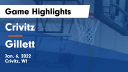 Crivitz vs Gillett  Game Highlights - Jan. 6, 2022