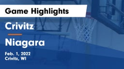 Crivitz vs Niagara  Game Highlights - Feb. 1, 2022