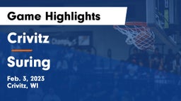 Crivitz vs Suring  Game Highlights - Feb. 3, 2023