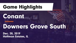 Conant  vs Downers Grove South  Game Highlights - Dec. 28, 2019
