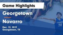Georgetown  vs Navarro  Game Highlights - Dec. 12, 2019