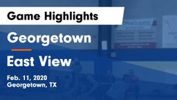 Georgetown  vs East View  Game Highlights - Feb. 11, 2020