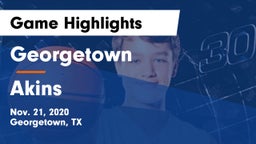 Georgetown  vs Akins  Game Highlights - Nov. 21, 2020